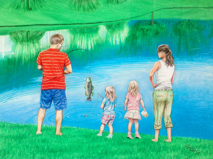 Chris and Family Fishing Portrait-72