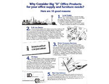 Big D Office Supply Brochure/Sales Handout