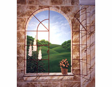 Helmstown Showroom Murals-Window Room