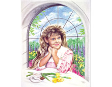 Nancy J – Grandchild At Tea Portrait